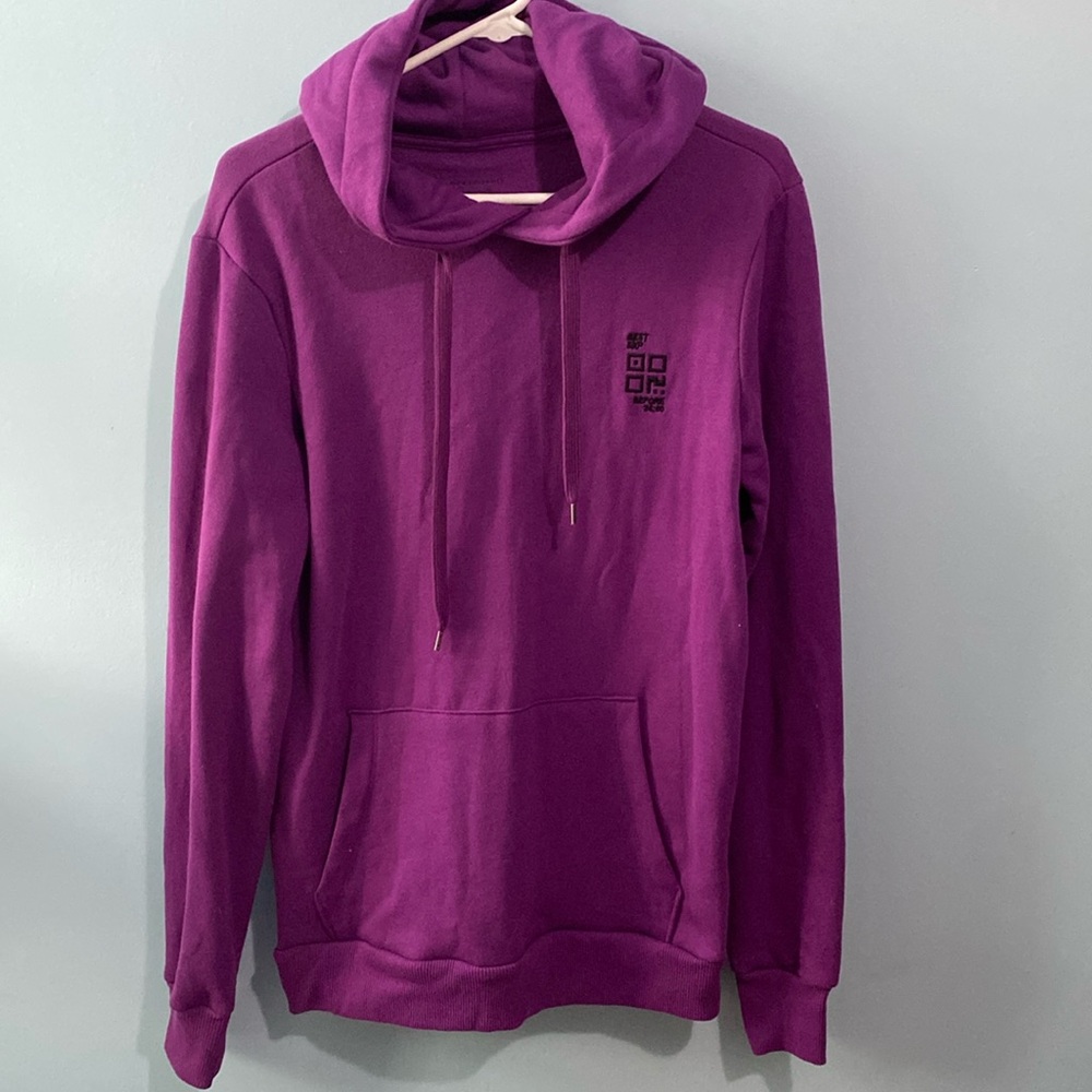PURPLE HOODIE WARM & CUDDLY NO BOUNDARIES XS